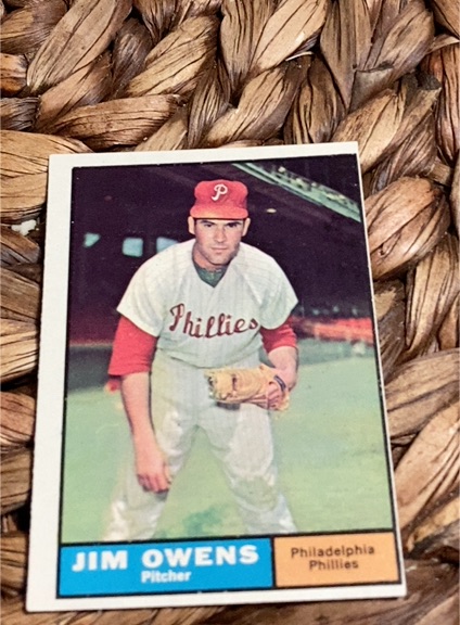 1961 Topps #341 Jim Owens — front