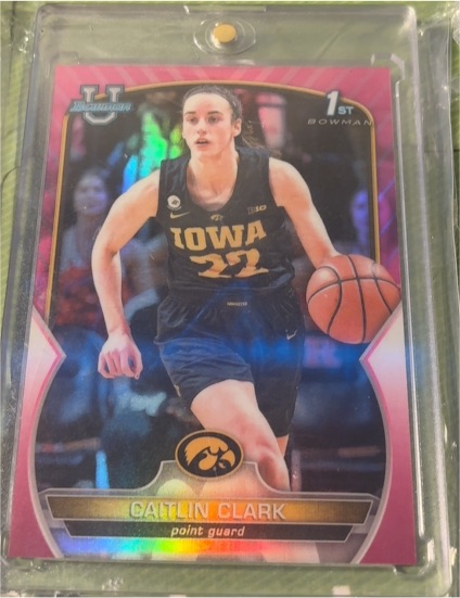 2022-23 Bowman University Chrome #50 Caitlin Clark — front