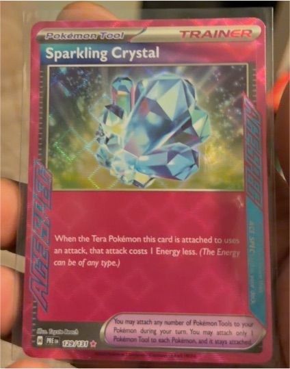 2024 Pokémon Prismatic Evolutions #129 Sparkling Crystal — front