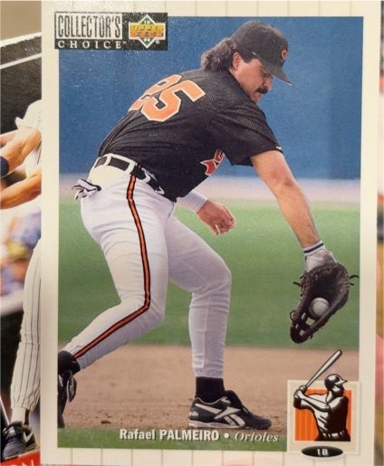 1994 Upper Deck Collector's Choice #605 Rafael Palmeiro — front