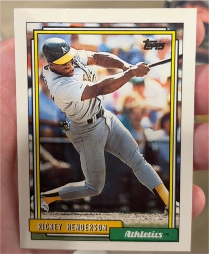 1992 Topps #560 Rickey Henderson — front