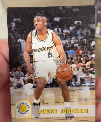 1993-94 Hoops #340 Avery Johnson — front