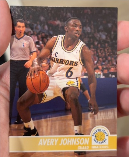 1994-95 Hoops #66 Avery Johnson — front