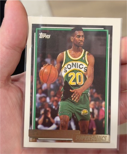 1992-93 Topps Gold #184 Gary Payton — front