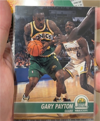 1994-95 Hoops #203 Gary Payton — front