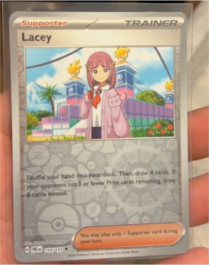 2025 Pokémon SV: Prismatic Evolutions #114 Lacey — front