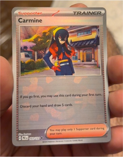 2025 Pokémon Prismatic Evolutions #103 Carmine — front