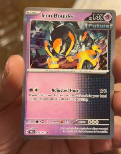 2025 Pokémon Scarlet & Violet Prismatic Evolutions #046 Iron Boulder — front