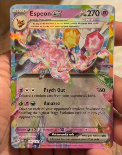 2025 Pokémon TCG Prismatic Evolutions #034 Espeon ex — front