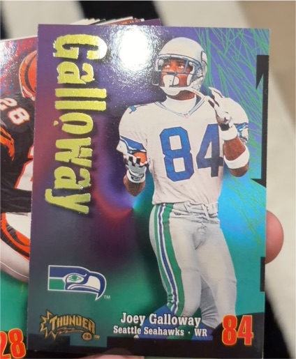 1998 SkyBox Thunder #215 Joey Galloway Seattle Seahawks — front