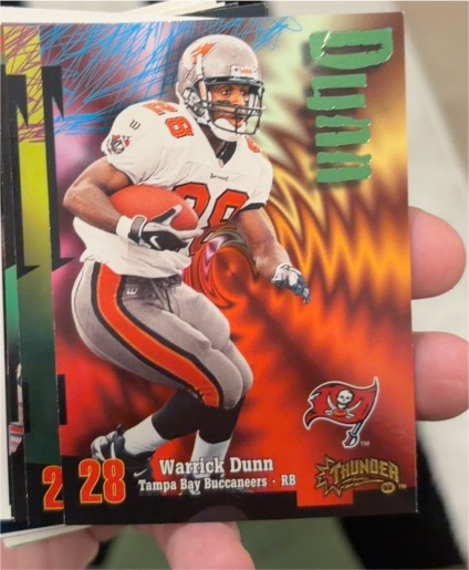 1998 SkyBox Thunder #210 Warrick Dunn — front