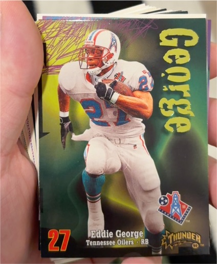 1998 SkyBox Thunder #208 Eddie George — front