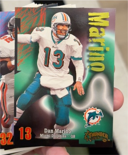 1998 SkyBox Thunder #203 Dan Marino — front