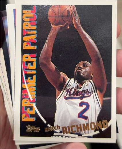 1994-95 Topps Perimeter Patrol #302 Mitch Richmond — front