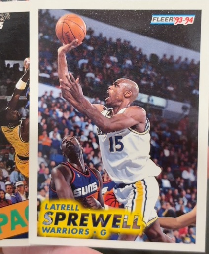 1993-94 Fleer #73 Latrell Sprewell — front