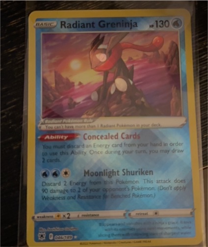 2022 Pokemon Astral Radiance #046 Radiant Greninja — front