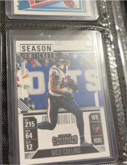 2024 Panini Contenders #41 Nico Collins Season Ticket — front
