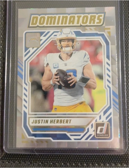 2025 Donruss #DOM-JHT Justin Herbert Dominators — front