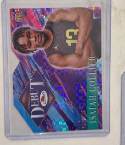 2024-25 Topps Finest #D-6 Isaiah Collier Debut — front