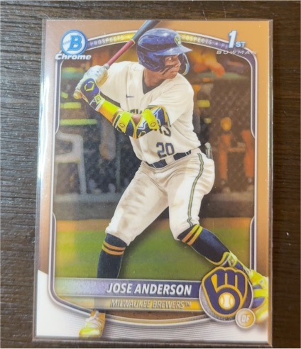 2025 Bowman Chrome #BCP-193 Jose Anderson — front