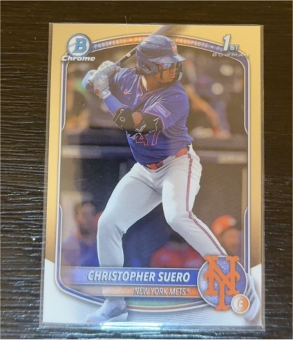 2025 Bowman Chrome #BCP-191 Christopher Suero — front