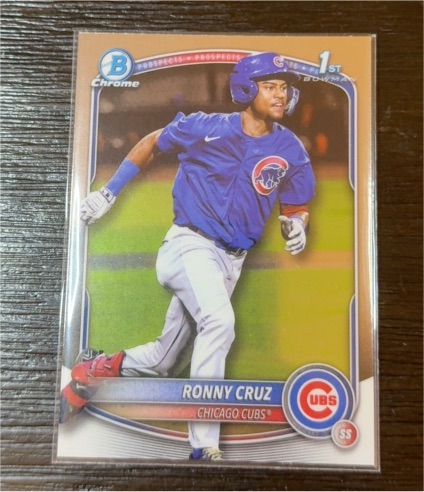 2025 Bowman Chrome #BCP-213 Ronny Cruz — front