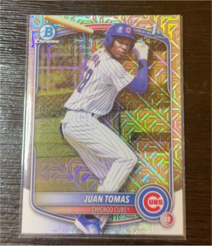 2025 Bowman Chrome #BCP-230 Juan Tomas — front