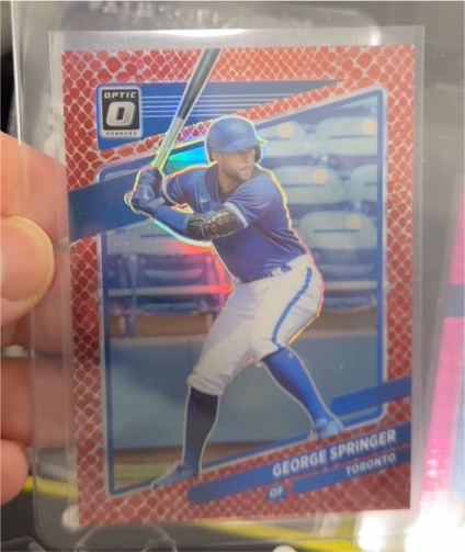 2021 Donruss Optic #165 George Springer — front