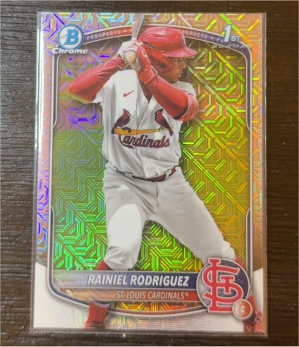 2025 Bowman Chrome #BCP-200 Rainiel Rodriguez — front