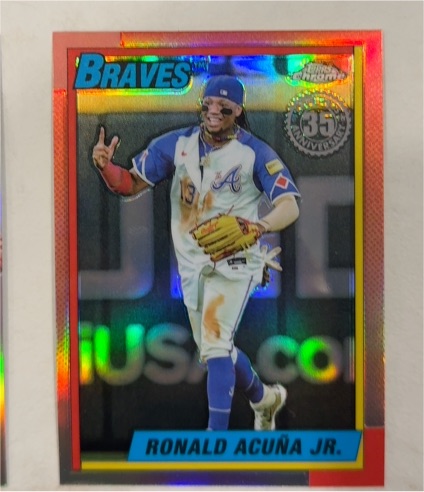 2025 Topps Chrome #90CB-2 Ronald Acuña Jr. 35th Anniversary — front