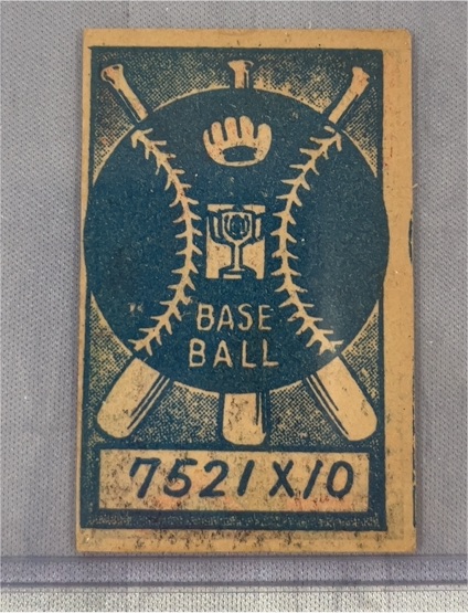 1948 Baseball Backs Menko JCM2 — front