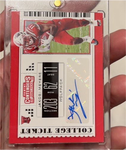 2019 Panini Contenders Draft Picks College Ticket #302 Jakobi Meyers — front