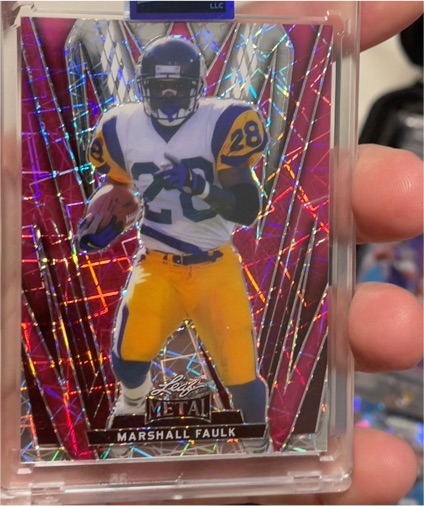 2024 Leaf Metal #72 Marshall Faulk — front