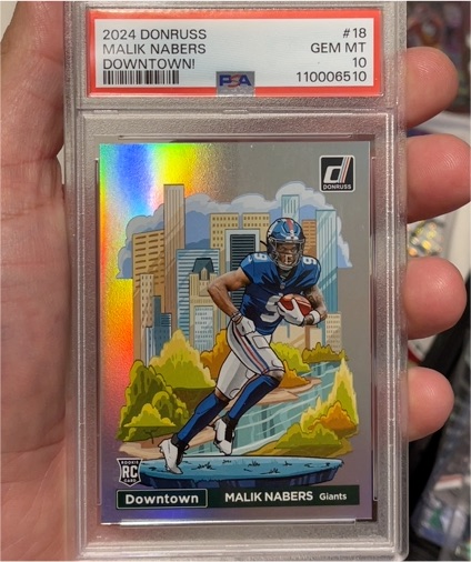 2024 Donruss #18 Malik Nabers Downtown! — front