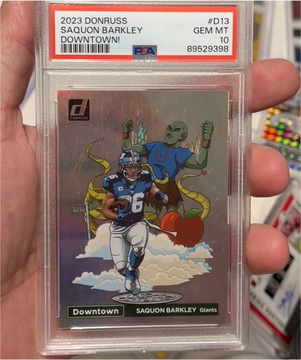 2023 Donruss #D13 Saquon Barkley Downtown — front