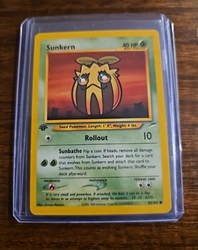 2002 Neo Destiny #83 Sunkern — front
