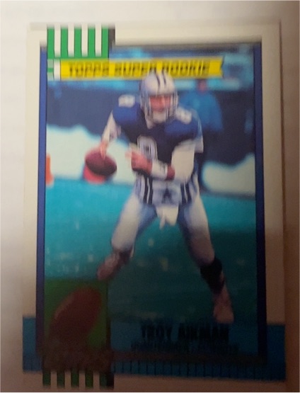 1990 Topps #482 Troy Aikman — front