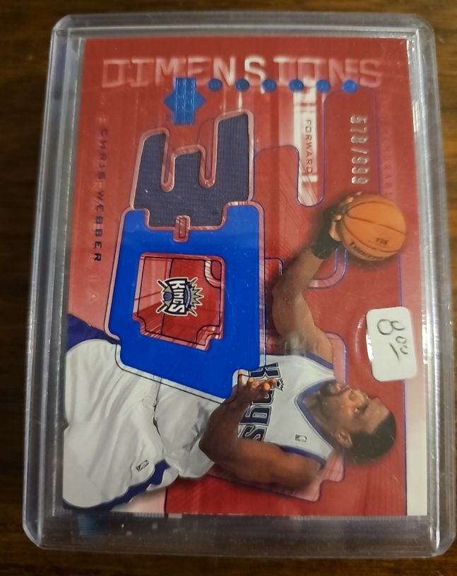 2003-04 Upper Deck Triple Dimensions 3-D #3DS03 Chris Webber — front