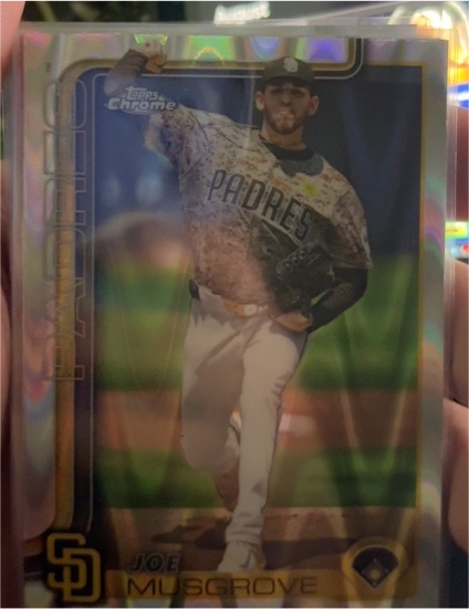 2025 Topps Chrome #55 Joe Musgrove — front