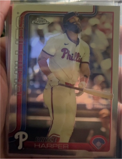 2025 Topps Chrome #150 Bryce Harper — front
