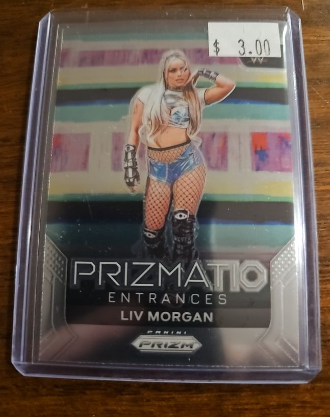 2024 Panini Prizm WWE #9 Liv Morgan Prizmatic Entrances — front
