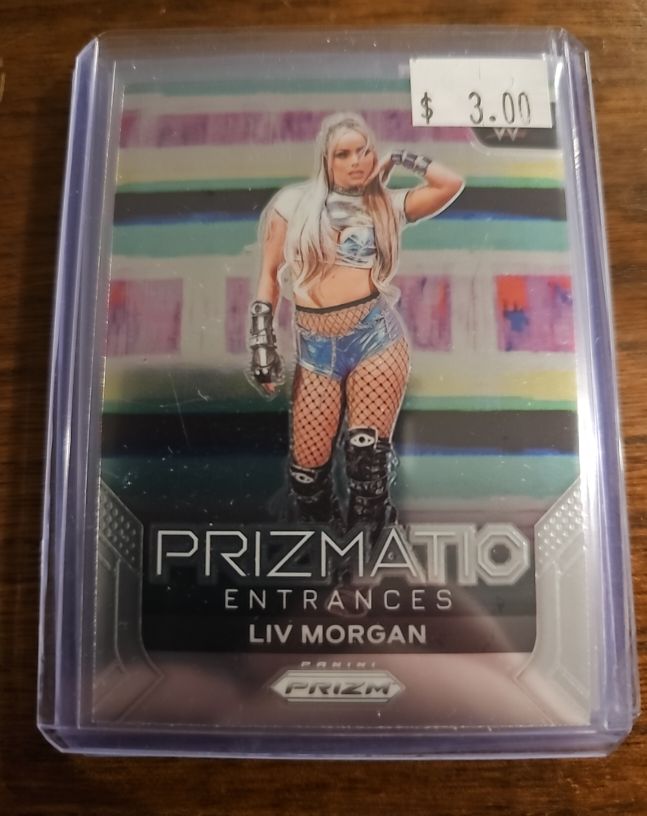 2024 Panini Prizm WWE #9 Liv Morgan Prizmatic Entrances — front