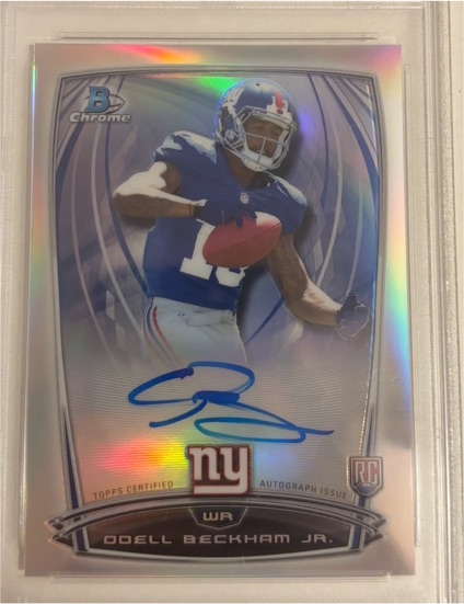 2014 Bowman Chrome Rookie Autographs #RCRA-OB Odell Beckham Jr — front