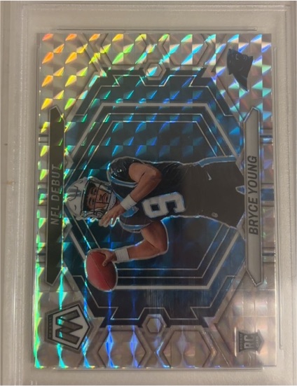 2023 Panini Mosaic NFL Debut #ND-11 Bryce Young Silver Mosaic — front