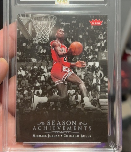 2007-08 Fleer #SH18 Michael Jordan Season Achievements — front