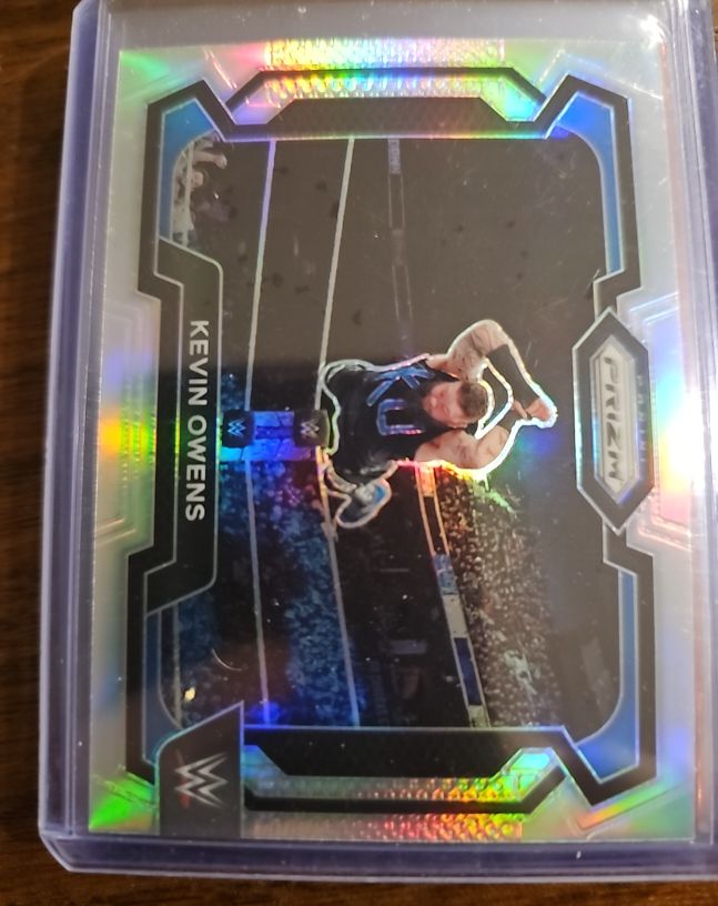 2024 Panini Prizm WWE #92 Kevin Owens Silver Prizm — front