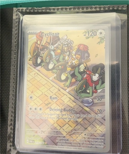 2023 Pokémon TCG Paradox Rift #215 Cyclizar Illustration Rare — front