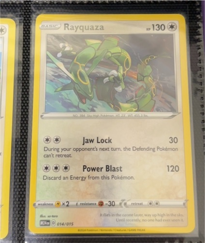 2024 McDonald's Pokémon #014 Rayquaza — front