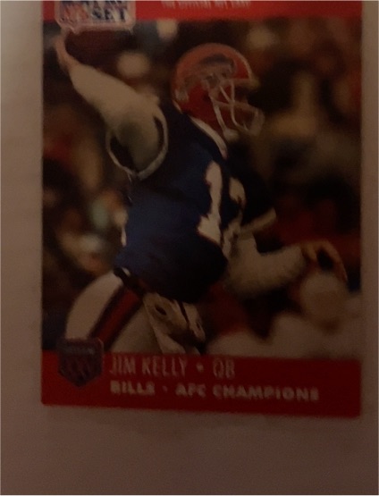 1990 Pro Set Super Bowl XXV Jim Kelly — front
