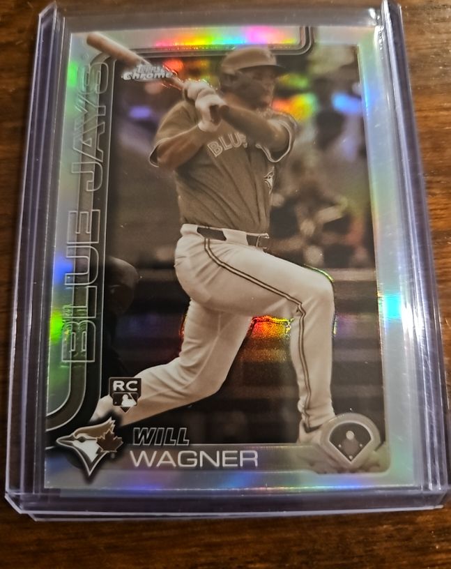 2025 Topps Chrome #137 Will Wagner Rookie RC Toronto Blue Jays — front
